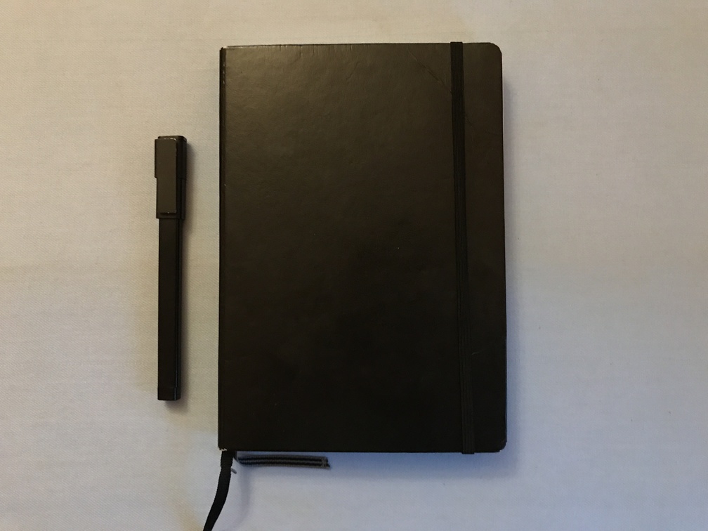 Мой Bullet Journal: черный блокнот Leuchtturm1917 размера A5 и ручка Moleskine.
